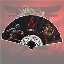 PS5 Assassin's Creed Shadows Naoe & Yasuke Folding Fan Hand Fan - NO Game
