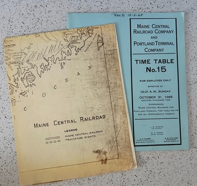 Maine Central Papier Lot, bitte lesen C-6