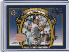 2003 Donruss Timeless Treasures Cal Ripken Jr. Rookie Year Materials Bat Card