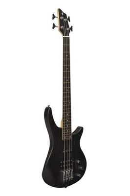 Stagg 4 String Bass Guitar, Right, Black, (SBF-40 BLK 3/4) 3/4 Size, Black