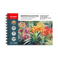 Spiral Bound Watercolor Paper Pad Sketchbook for Beginners, Artists & Profess...