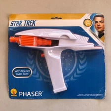 BEYOND STAR TREK PHASER TOY WITH SOUND - NEW SEALED!!
