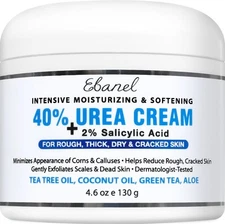 Ebanel Urea Cream 40% Plus Salicylic Acid 2%, Foot Cream For Dry Crack