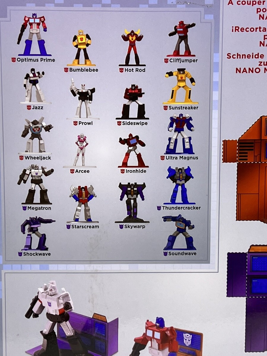 TRANSFORMERS ★ 48体まとめ売り Transformers Jada Nano Metalfigs Die-Cast 18 Figures Collector's