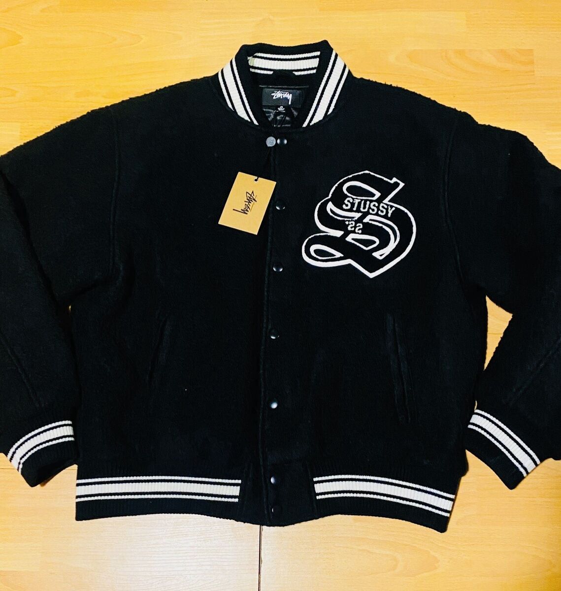 Stussy Casentino Wool Varsity Jacket Men's Size Medium Stussy Casentino Wool Varsity Jacket Men's Size Medium