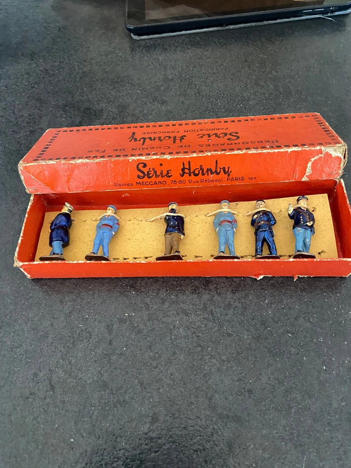 HORNBY ECHELLE O PERSONNAGES DE CHEMIN FER BOITE N° 1 AVANT GUERRE - Photo 4/4