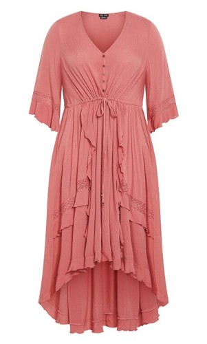 CITY CHIC Cadence Dress in Roswood Plus Size Small/16 NWT - Picture 4 of 7