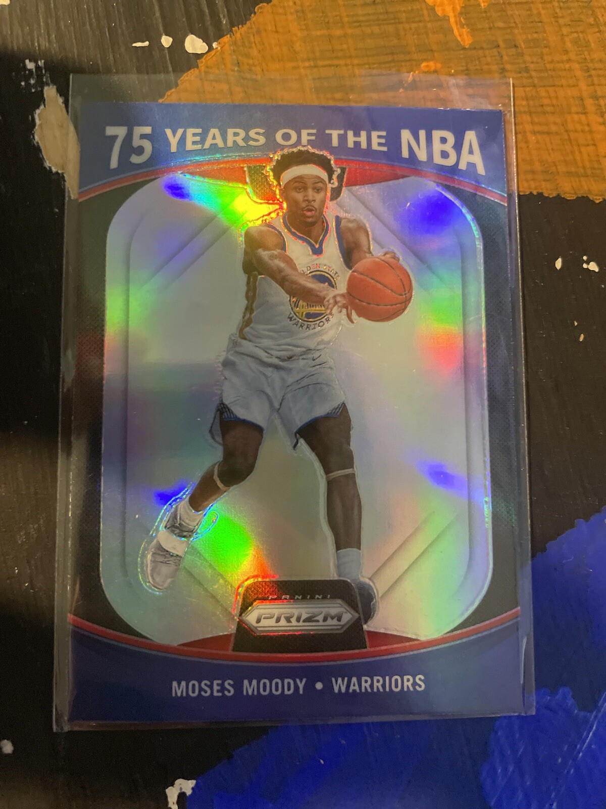 Moses Moody 2021-22 Donruss Optic 75 Years of the NBA Silver Holo Prizm #22