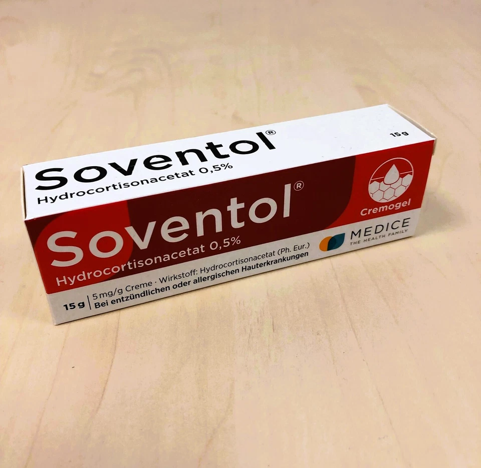 MEDICE ARZNEIMITTEL PÜTTER GMBH&CO.KG SOVENTOL Hydrocortisonacetat 0,5% Creme 15 g PZN 10714350