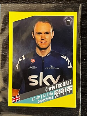 STICKER PANINI CHRIS FROOME SKY # 257 TOUR DE FRANCE 2019 ORIGINAL ROOKIE