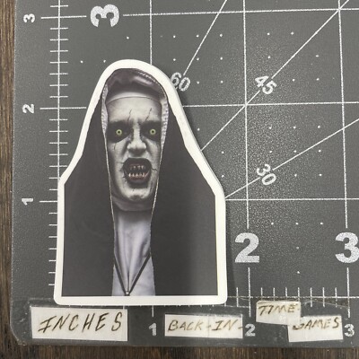 Small The Nun Movie Adult Humor Sticker For Laptop Guitar Phone Mat76