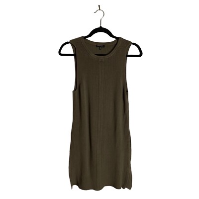 Dynamite Women's Green Sleeveless Tunic Knitted Top Sz M