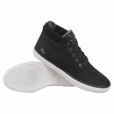 lacoste black esparre winter trainers