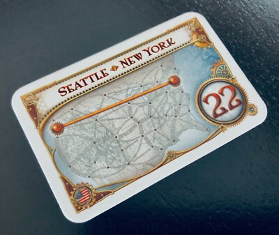 Ticket To Ride | Seattle - NewYork Destination Ticket Card | Extra