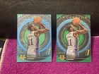 (2) 2022-23 BOWMAN U INCEPTION MJ RICE 1st INITIATION AQUA FOIL SP#/199 KANSAS
