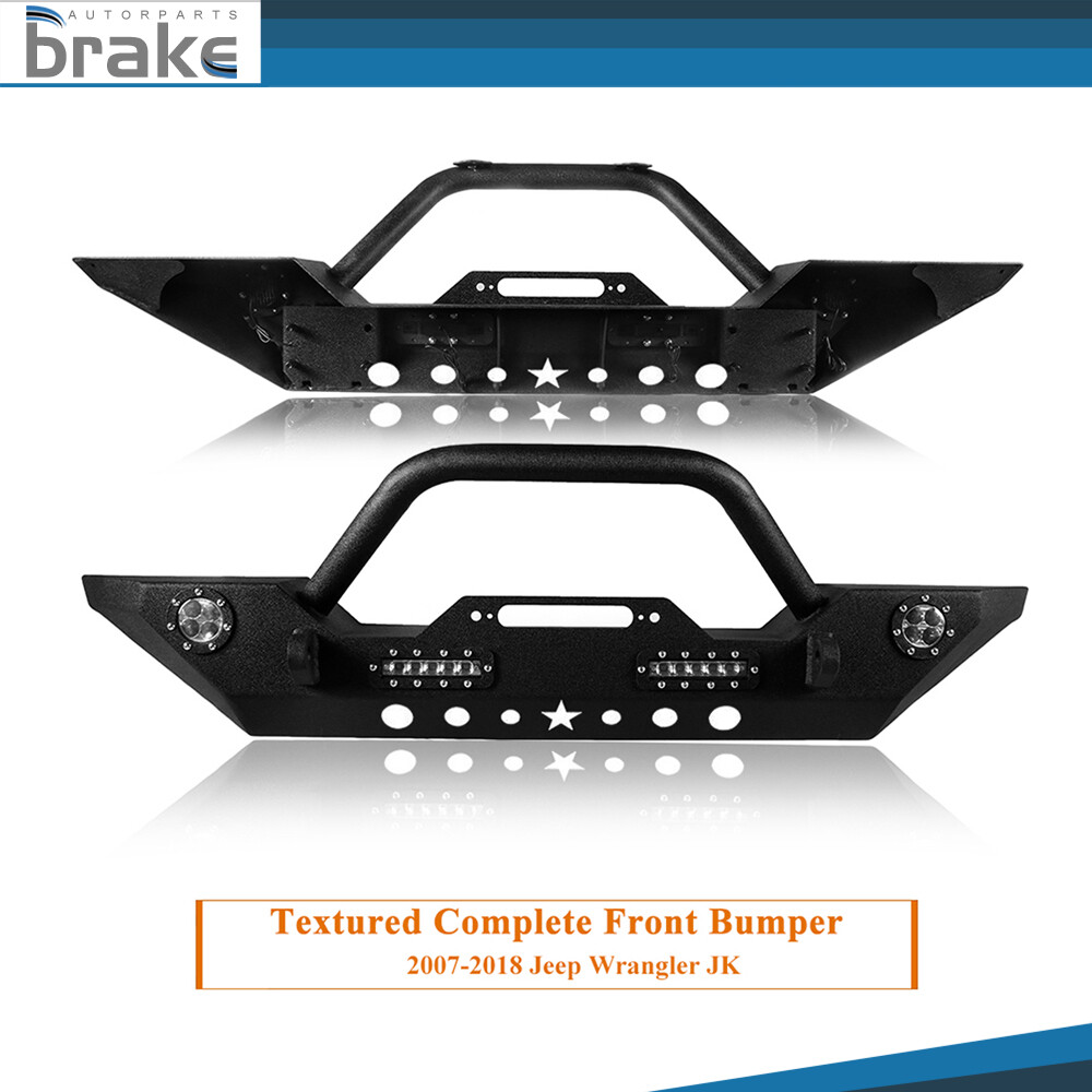 Jeep Wrangler JK 2007-2018 Front Bumper with Winch Plate and D-Rings