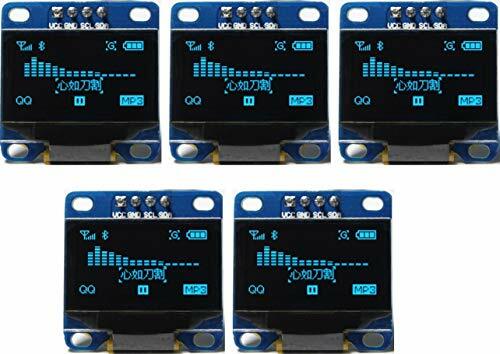 TECNOIOT 5pcs OLED 128X64 Display OLED LCD LED Display Module I2C IIC SPI (C8g)