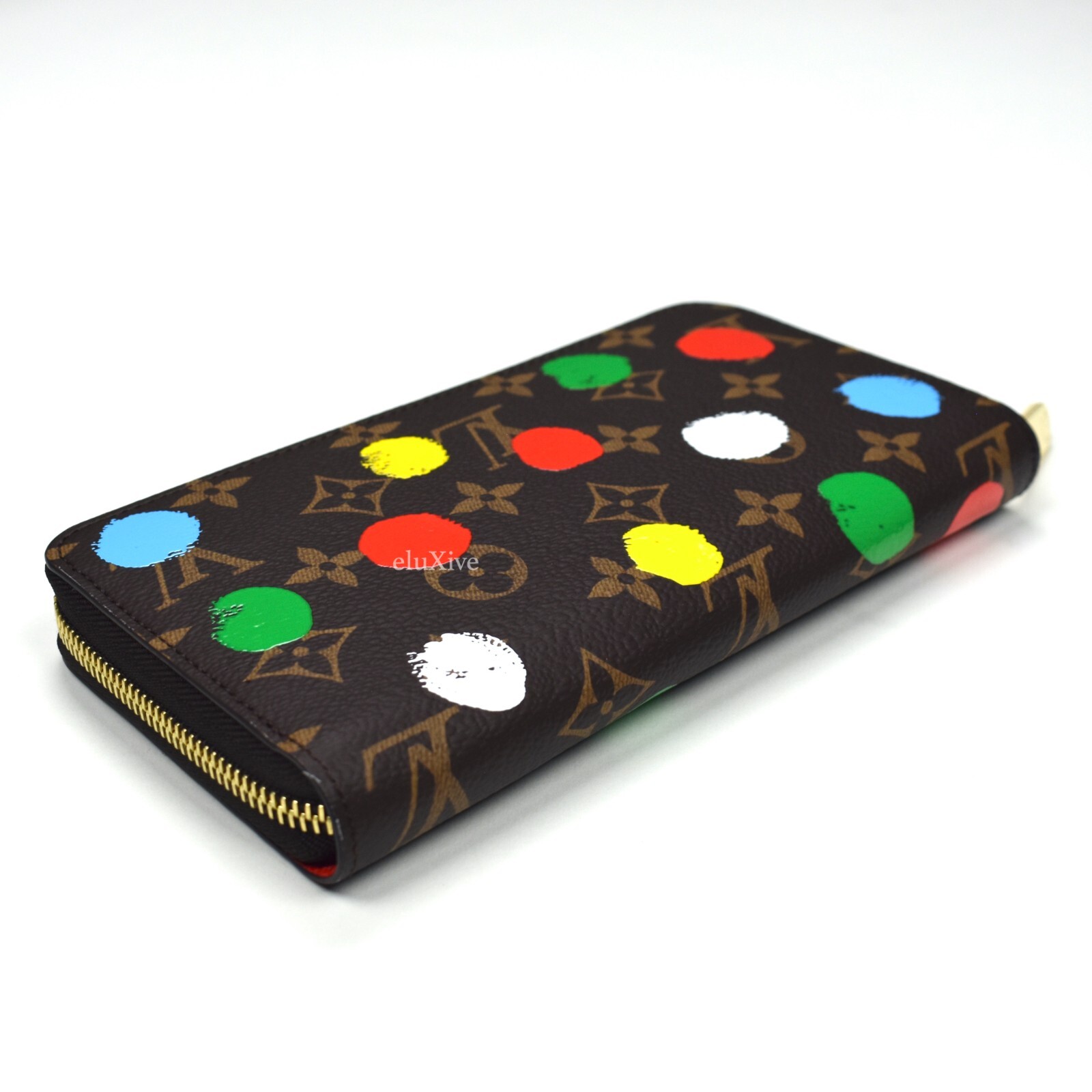 NWT Louis Vuitton Yayoi Kusama Paint Dot Monogram Zippy Wallet 2023 AUTHENTIC image 5