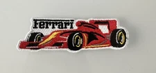 F1 FERRARI RACE CAR RACING Iron on PATCH 1.5” H X 3” L