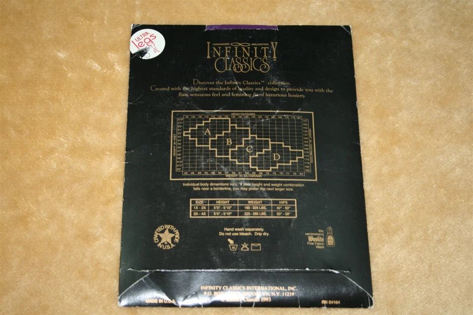 Infinity Classic Designer Collection Purple Stockings Sheer Nylon Sandlefoot - Image 3 of 4