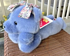 Rare Vintage Dakin Bear DORIS DAY DREAMER Blue Plush Teddy 17" 14181 w/ Tag 1992