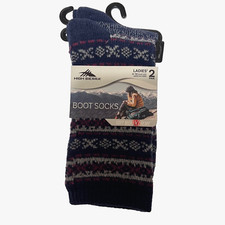 Women  s Cuddl Duds Plushfill Super Soft Boot Socks Hiking Fits Shoe Size 4-10