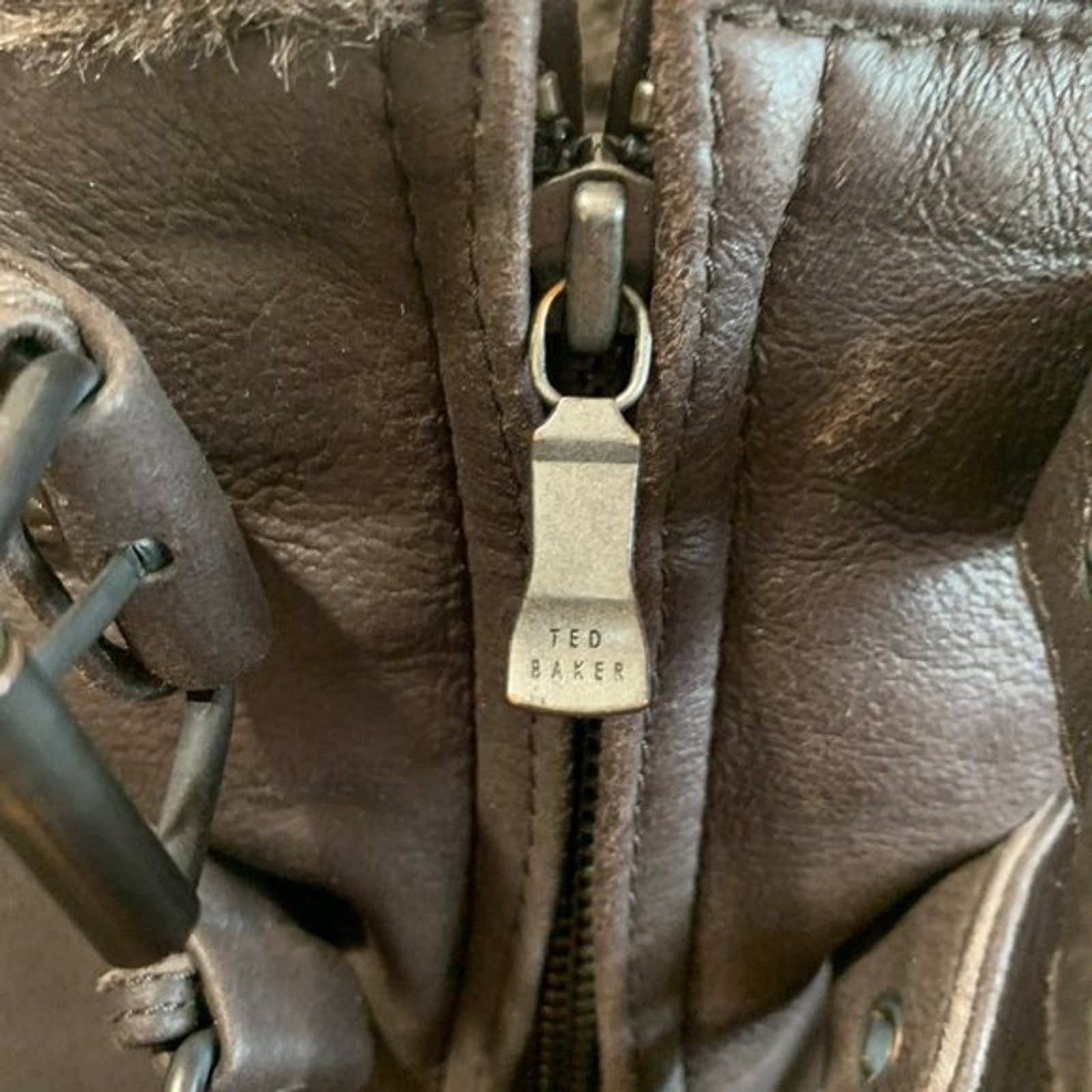 Ted Baker Shearling Leather Jacket - image 6