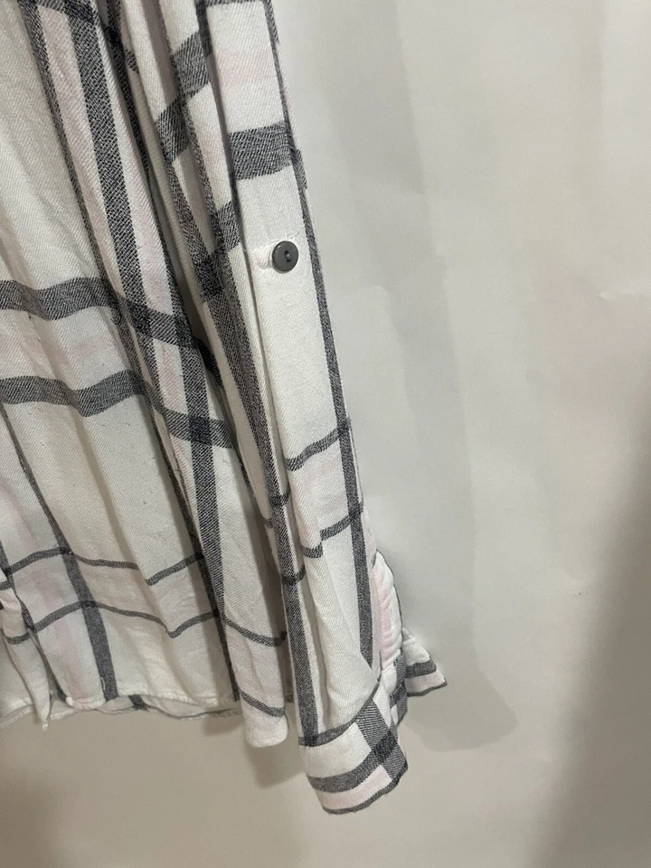 Camisa Chelsea & Theodore para mujer a cuadros multicolor talla XL Foto 3 de 4