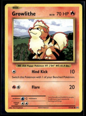 XY - Evolutions #17/108 Growlithe Pokemon | eBay