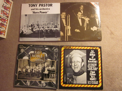 4 lp lot New Orleans Rhythm Kings, Tony Pastor, Ray Noble, Kay Kyser, Morton