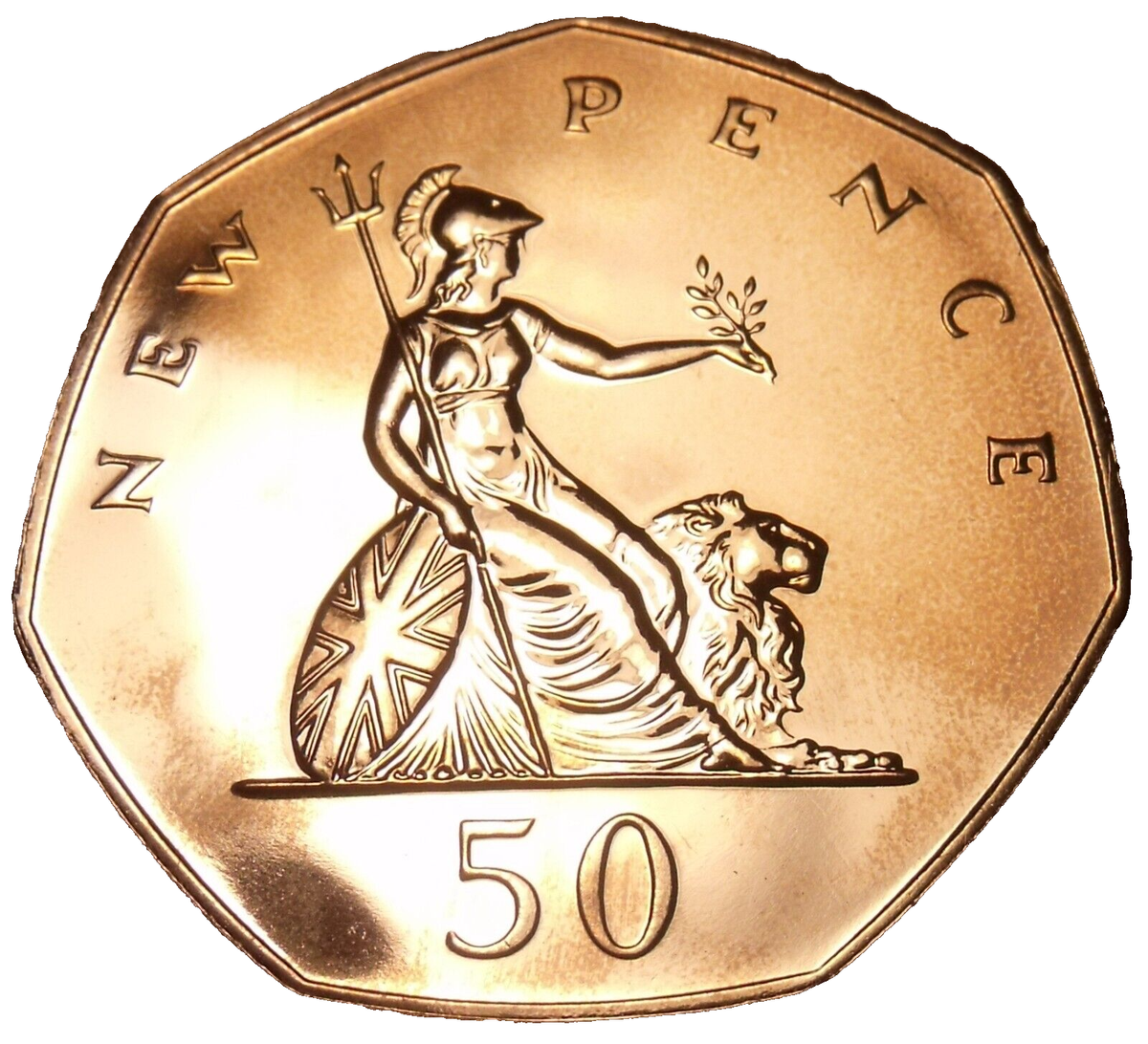 Great Britain 50 New Pence Proof, 1979~81,000 Minted~Britannia~Free  Shipping | eBay