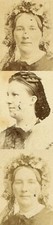 TWO FRENCH WOMEN, 3 SET CDV. FRANCE.