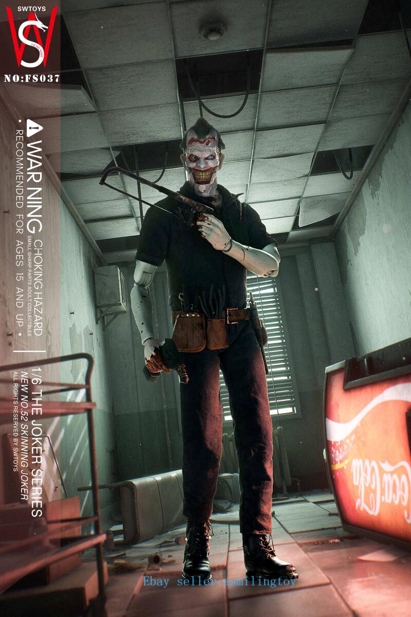 swtoys fs037 1/6 Skinning Joker アクションフィギ SWTOYS FS037 1/6 Scale NEW NO.52 SKINNING JOKER Action
