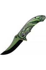Rite Edge Dragon Scale Folding Knife 3.25" Stainless Steel Blade ABS Handle