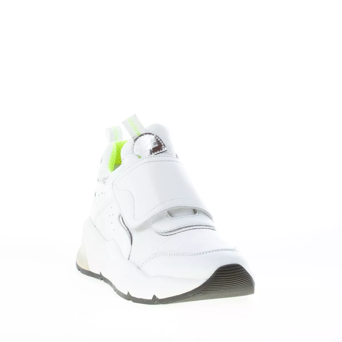 VOILE BLANCHE women shoes White leather fabric Jennie Strap