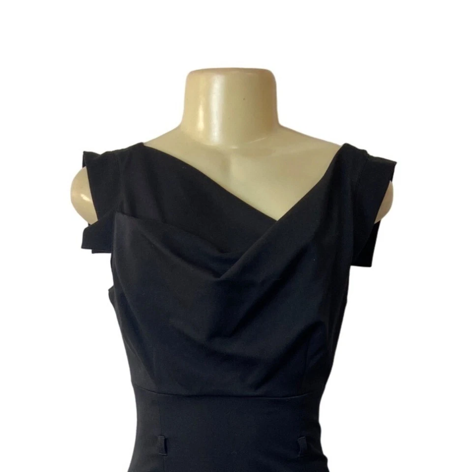 Черное женское черное платье-футляр Halo размер 4 (EUR 34) - НОВОЕ - Изображение 4 из 4