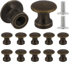 12 Pcs 1/2 Inch Mini Drawer Pulls, Handles for Jewelry Box, Small Cabinet Knobs