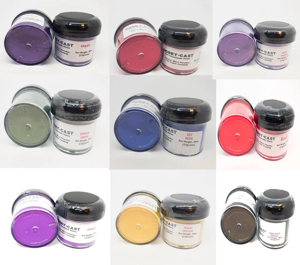Hobby-Cast Natural Mica Pigment Powder Soap Making Cosmetics for Color Casting - Image 2 of 4