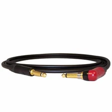 Mogami #2524 Neutrik RA Silent/Str. Black/Gold 10 Ft. Guitar/Instrument Cable