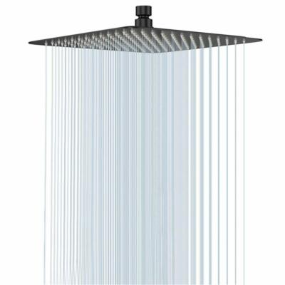 8''10''12''16'' Square Rain Shower Head Black Colors Ultra Thin Top Shower Head