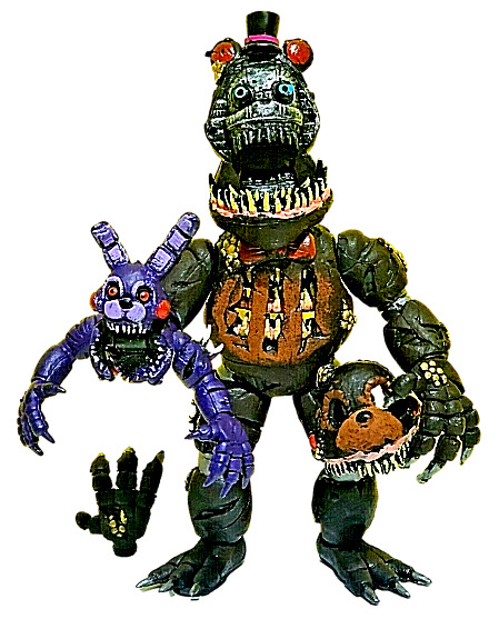 FNAF JUMBO ANIMATRONIC TWISTED FREDDY FAZBEAR figure 9 Five Nights at  Freddy's