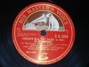 Piano 4 X 78 Rpm Records Hmv Artur Schnabel Concerto In B Flat Major Brahms Ebay