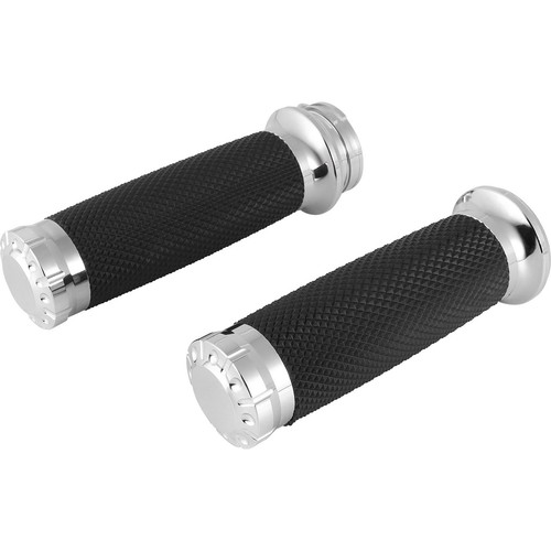 25mm 1'' Motorcycle Handlebar Hand Grips For Harley Sportster Electra Glide Dyna - Picture 12 of 13