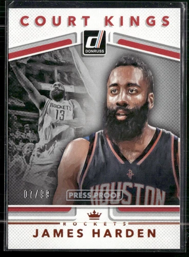 2017-18 Donruss #27 James Harden Court Kings Press Proof Orange #/99