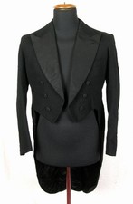 VINTAGE ITALY DATED 1932 NAMED Frock TAILCOAT MEN BESPOKE JACKET CHIUSSI UDINE