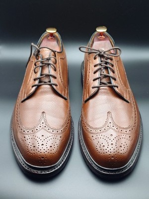 Florsheim Imperial Kenmoor Wingtip Dress Shoes Brown Pebble Grain