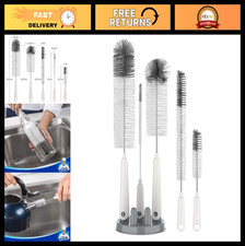 5 Pack Bottle Brush Cleaning Set with Holder - Long Neck, Baby, Water, Tumbler B