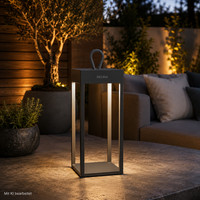Neona Nero LED Tischleuchte Anthrazit Akku Dimmbar IP54 USB-C Indoor Outdoor