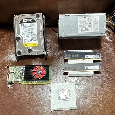 Computer parts: Graphics card, Ram, CPU, Power Supply and 1.0TB storage