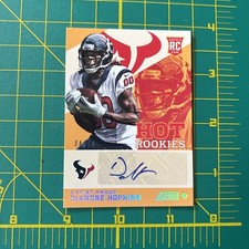 DeAndre Hopkins 2013 Score Hot Rookies RC Auto #4/10 Rare Texans Rookie low #